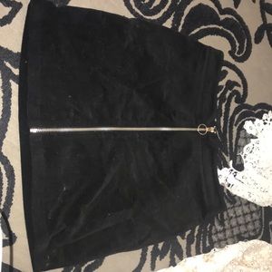 black velvet skirt